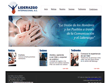 Tablet Screenshot of liderazgointernacionalac.org